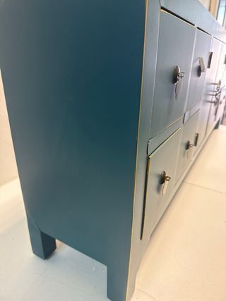 Mueble TV abeto azul