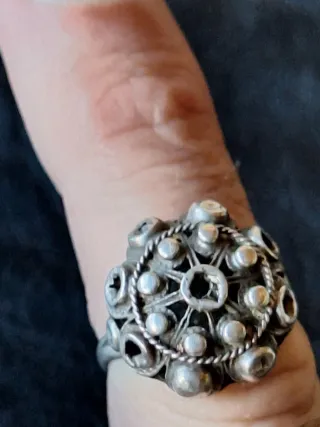 Anillo Plata Diseño Étnico