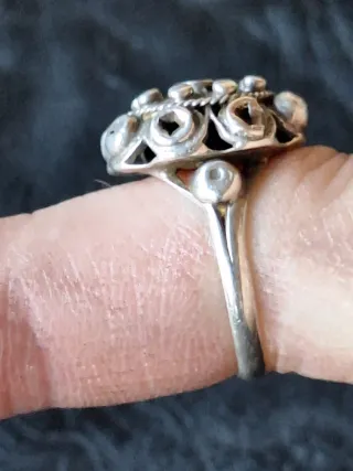 Anillo Plata Diseño Étnico