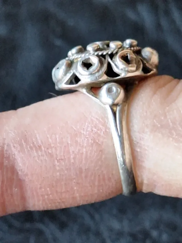 Anillo Plata Diseño Étnico