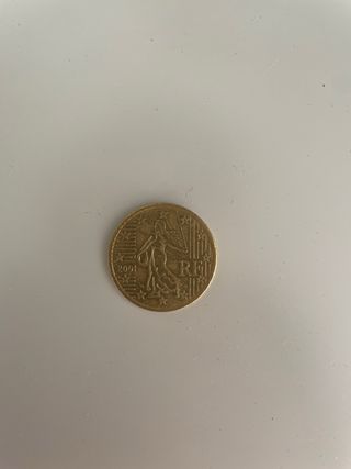 4 Monedas 50 Céntimos Francia 1999-2002