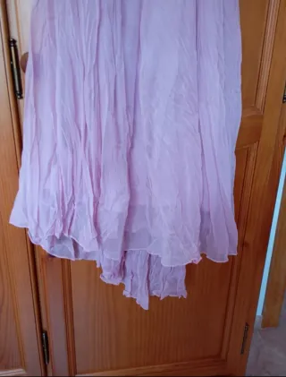 Vestido de gasa palabra de honor