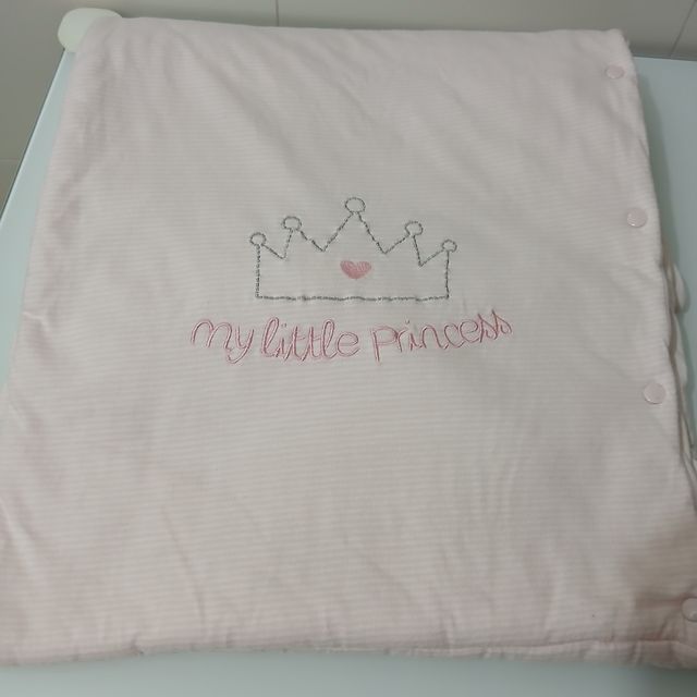 Saco bebé Cotton Juice rosa corona