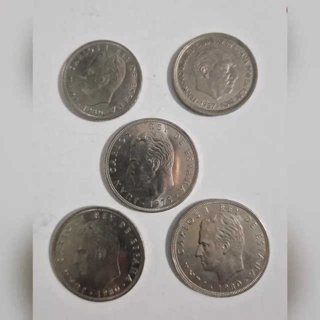 Lote 5 Monedas Antiguas España