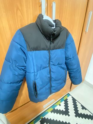 Giacca invernale blu e nera per bambini