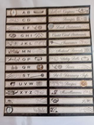 Portadocumenti a soffietto vintage