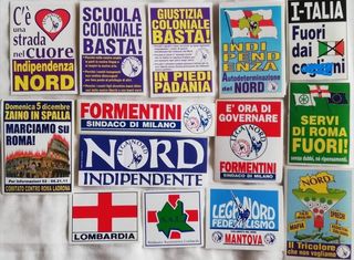 Adesivo (sticker) Lega Lombarda Lega Nord Padania
