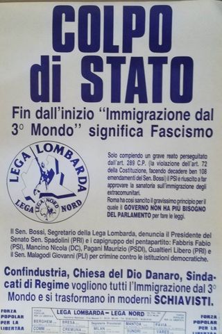 Adesivo (sticker) Lega Lombarda Lega Nord Padania