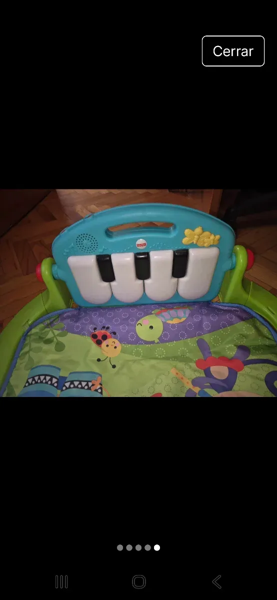 Manta de juego para bebés con piano