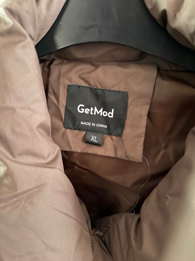 Abrigo acolchado marrón GetMod Talla XL