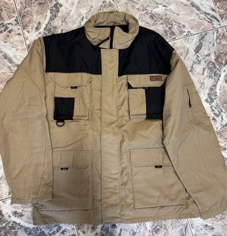 Chaqueta Industrial Beige y Negra