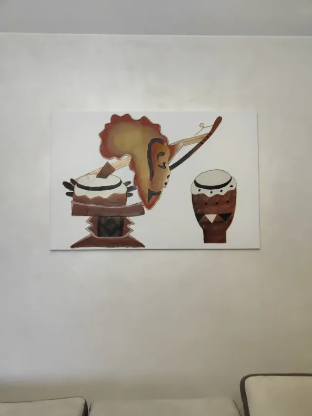 Dipinto Africa e culture tribali