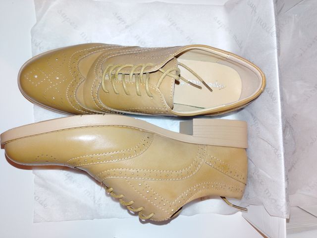 Zapatos de cordones mujer marrones