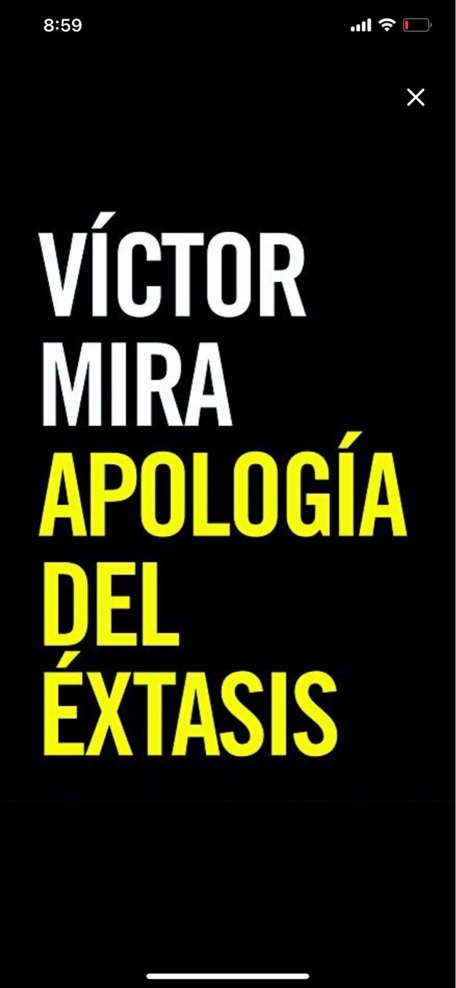 APOLOGÍA DEL ÉXTASIS