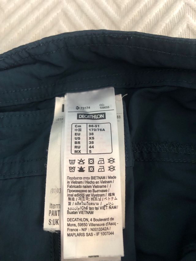 Pantalón técnico convertible caballero