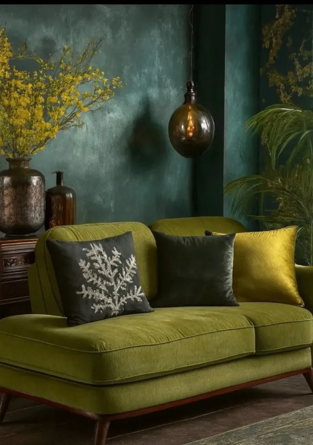 Coppia copricuscini corallo ricamato