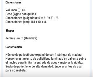 Tabla de surf Olaian 6’ – 40 L 3 quillas