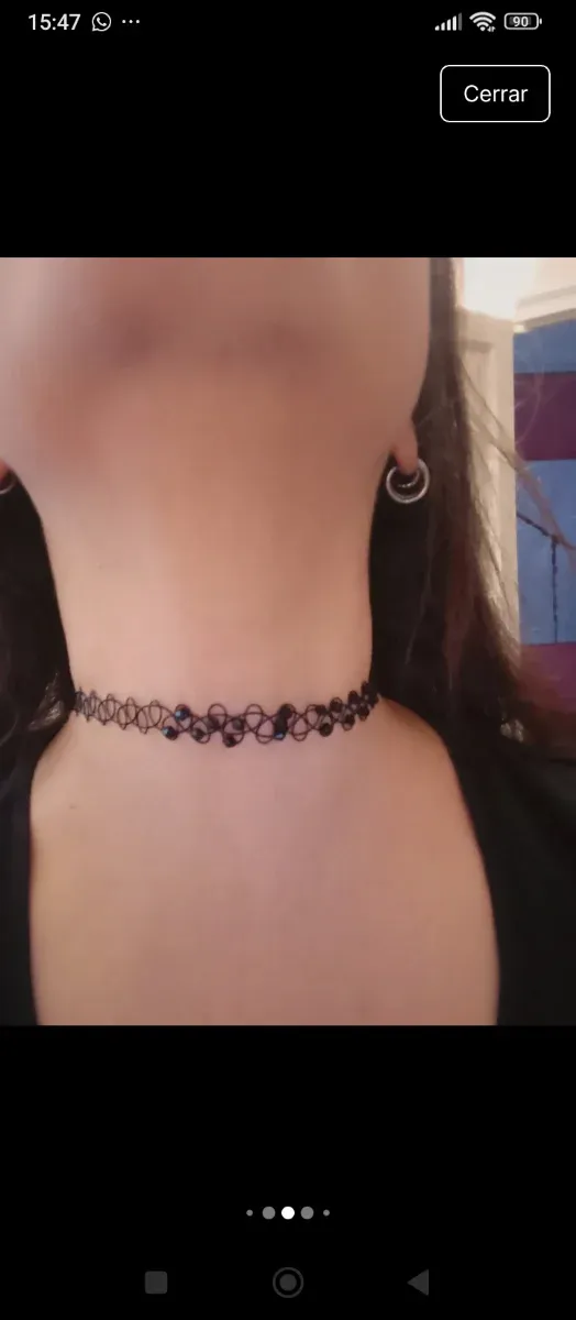 Gargantilla elástica con cuentas