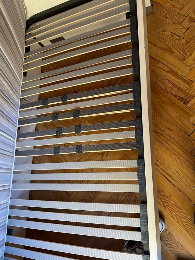 Cama nido juvenil lacada blanca.