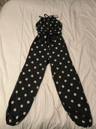 Jumpsuit a pois taglia unica