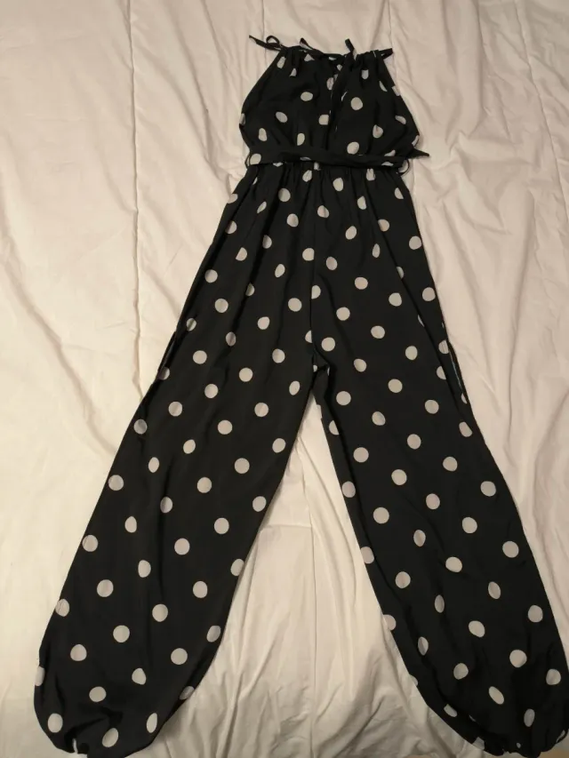 Jumpsuit a pois taglia unica