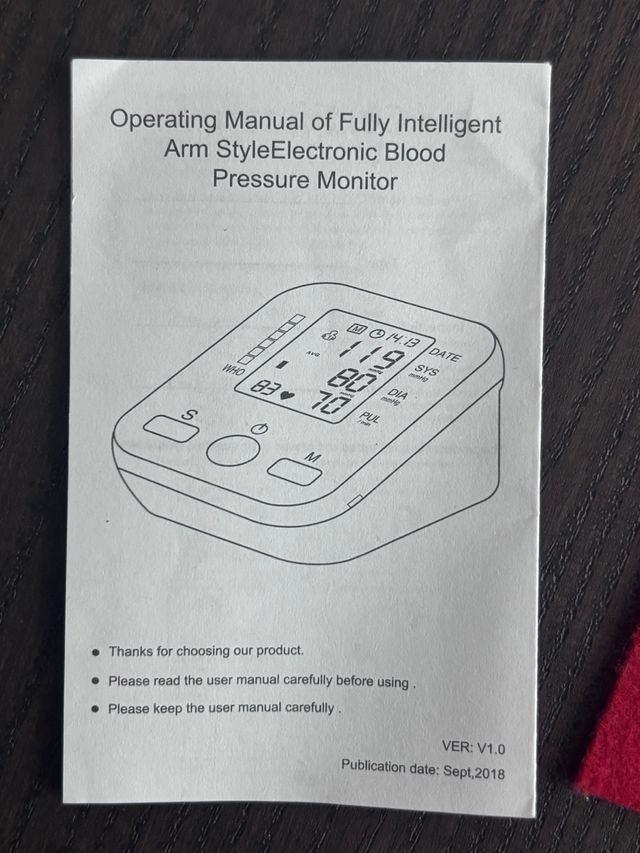 Tensiómetro Digital de Brazo