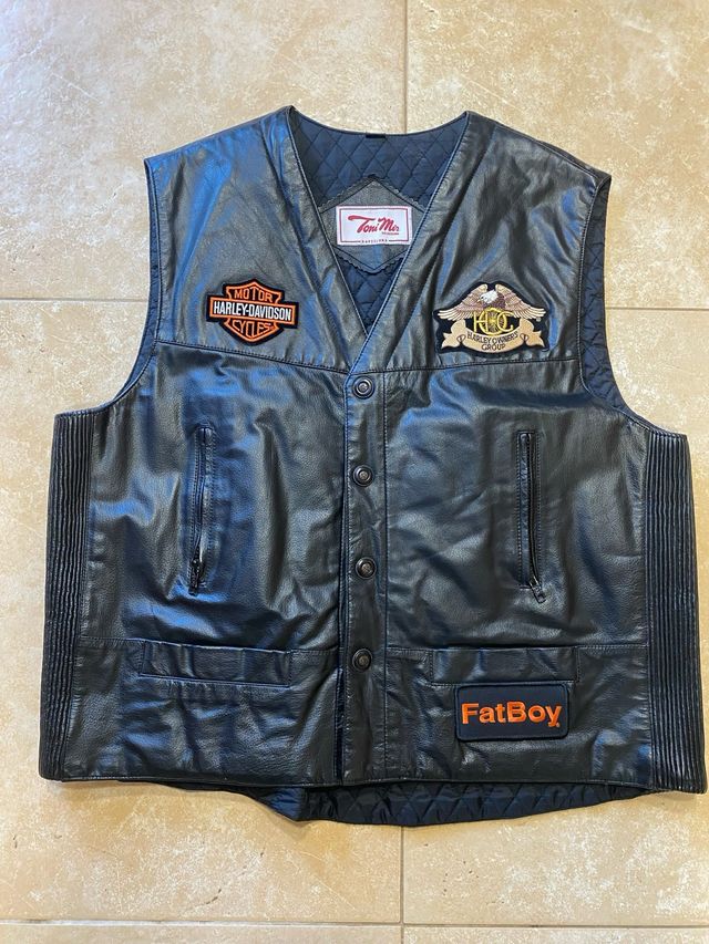 Chaleco Harley Davidson Piel bovino 100%