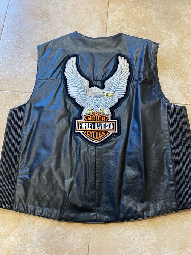 Chaleco Harley Davidson Piel bovino 100%