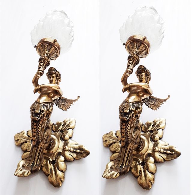 Apliques de pared Bronce Figuras Sirena