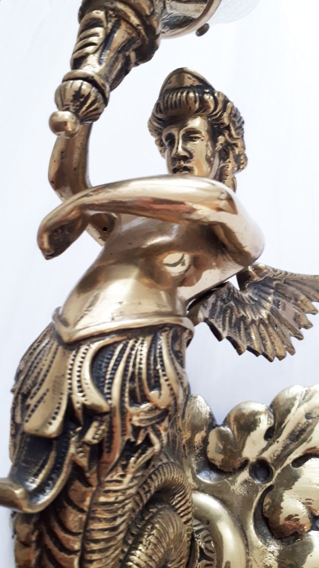 Apliques de pared Bronce Figuras Sirena