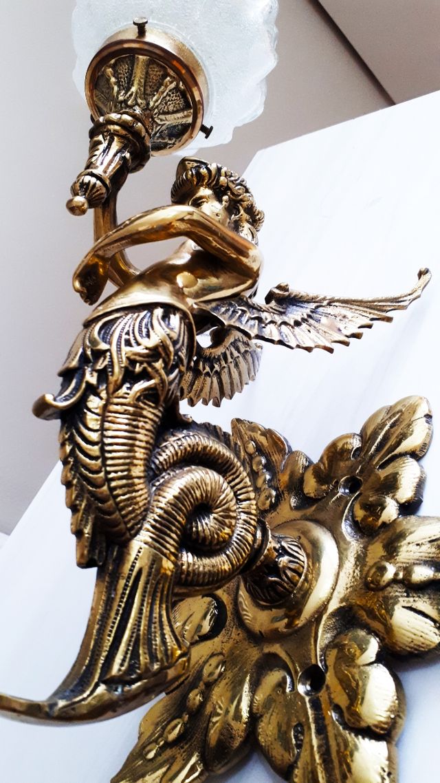 Apliques de pared Bronce Figuras Sirena