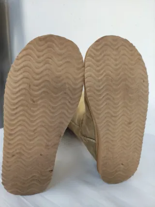 Stivali al ginocchio donna beige/marrone