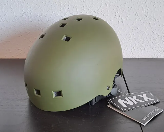 Casco de Skate NKX  Verde Oliva  Talla M