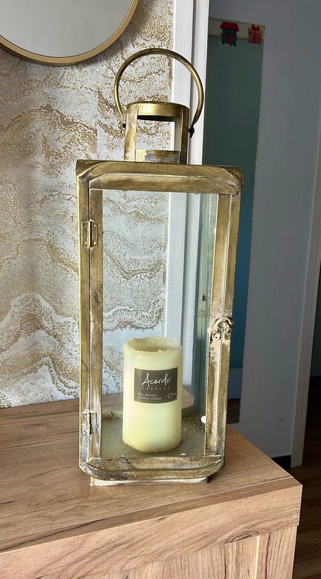 Lanterna decorativa dorata