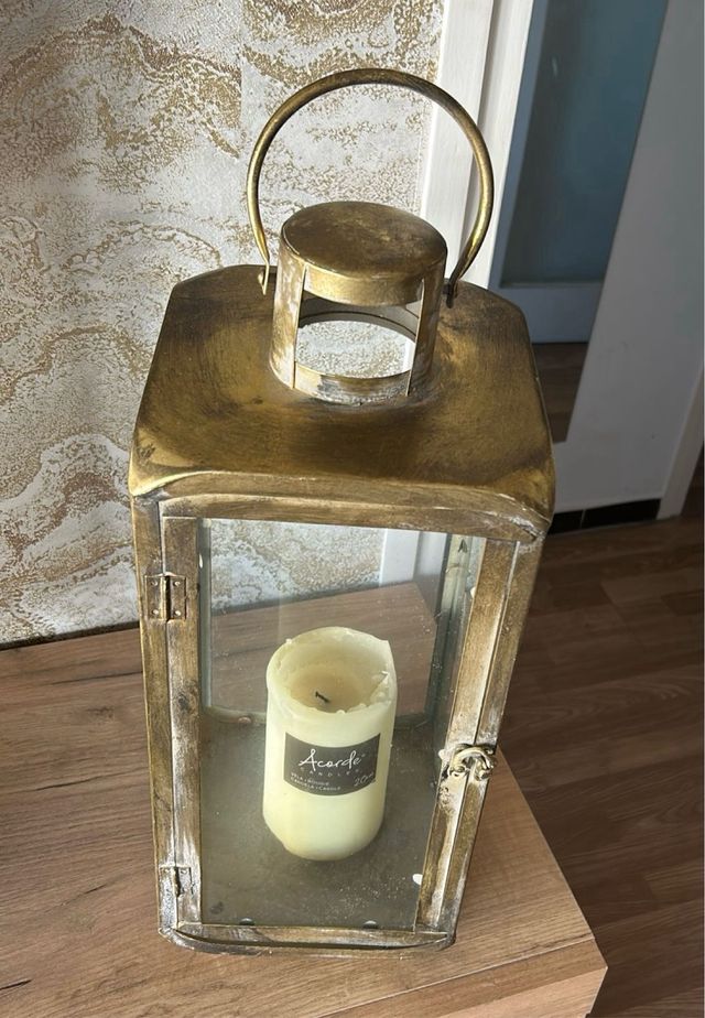 Lanterna decorativa dorata