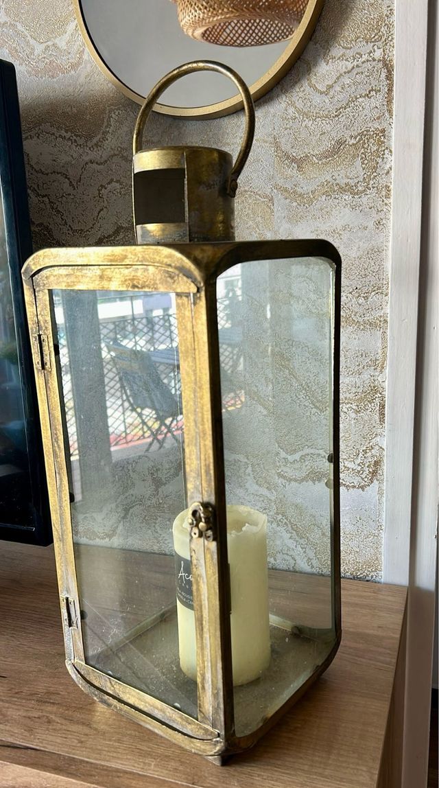 Lanterna decorativa dorata