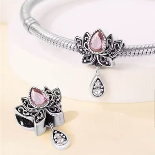 NUEVO Charm Flor de Loto para Pandora plata