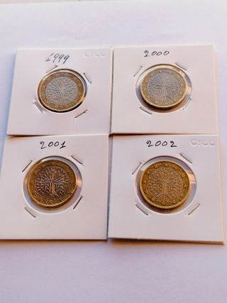 4 Monete Euro Albero della Vita 1999-2002