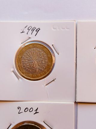 4 Monete Euro Albero della Vita 1999-2002