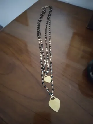 Collana doppia con cuori