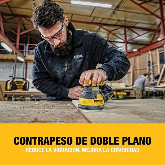 DEWALT Lijadora Rotorbital 280W Ø125mm