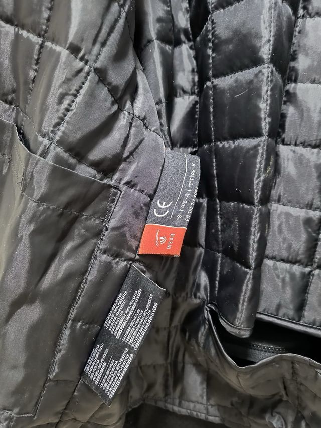 Chaqueta de motorista negra