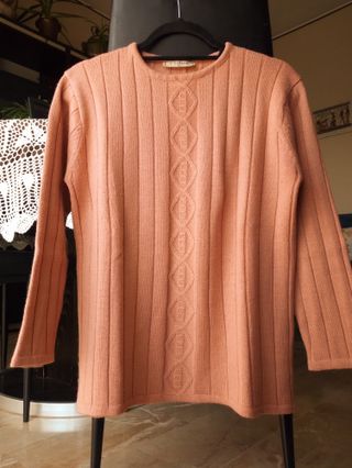 maglione donna color salmone