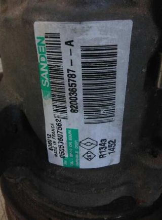 113230 compresor aire 8200365787 renault clio 1.5