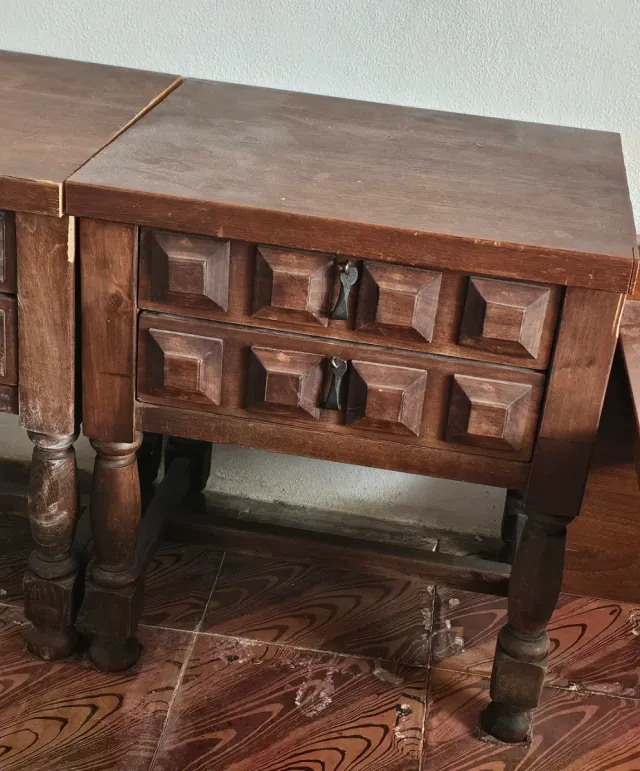 Mesitas de noche de madera (2 unidades)