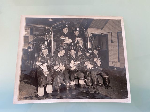 FOTO ORIGINAL BOMBEROS NEW YORK 1948 PAUL BERNIUS