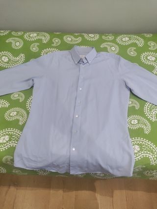 Camisa azul hombre El Corte Inglés. Talla XXL.