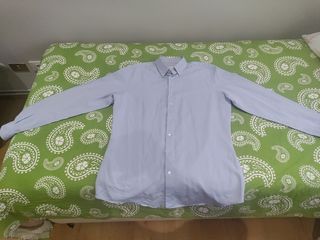 Camisa azul hombre El Corte Inglés. Talla XXL.
