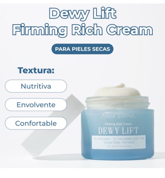 Crema Facial Alma Secret Dewy Lift Piel Seca