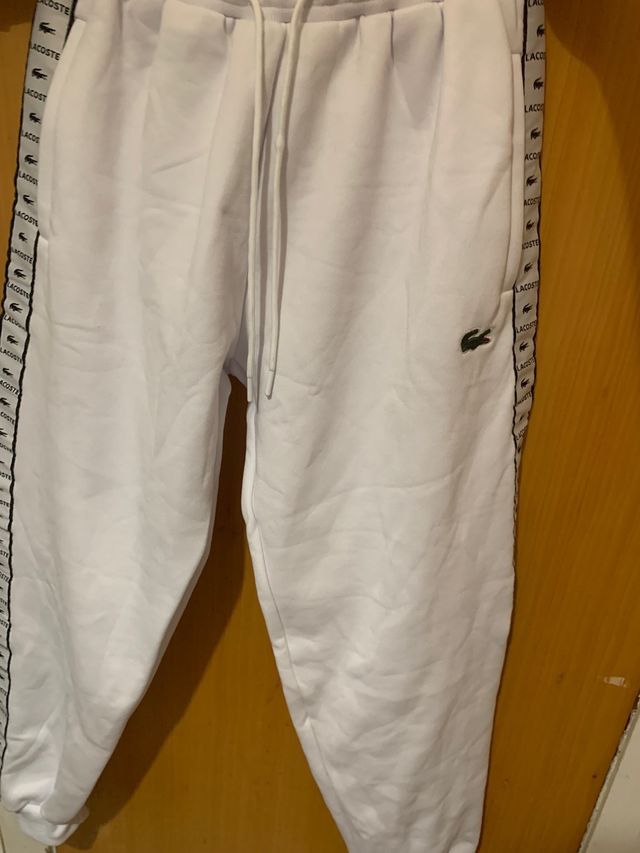 Sudadera Lacoste blanca con cremallera